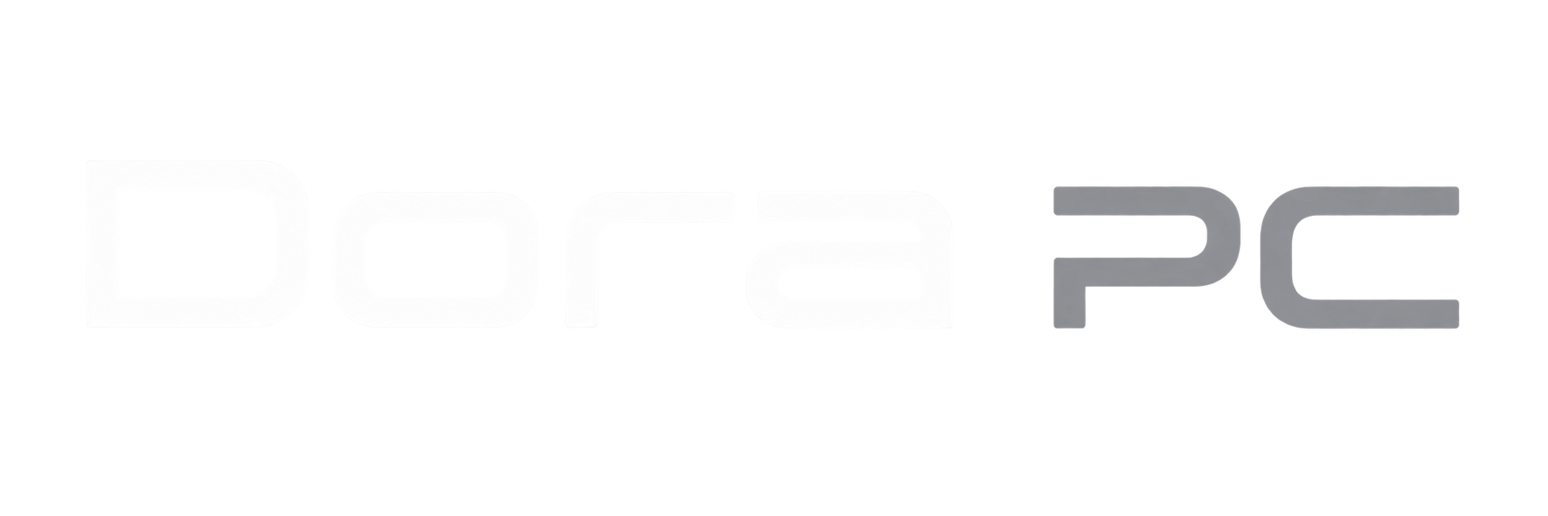 logo dora blanco gris